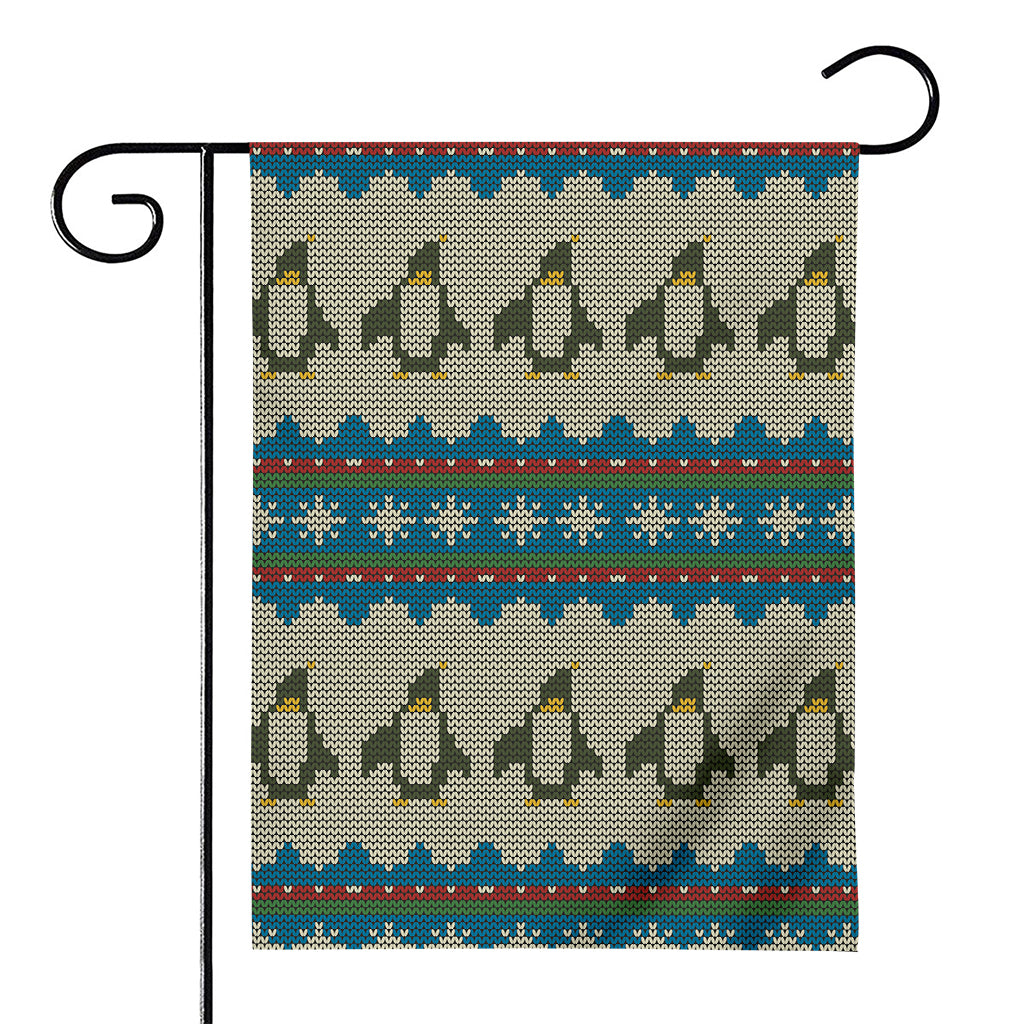Xmas Penguin Pattern Print House Flag