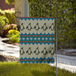Xmas Penguin Pattern Print House Flag