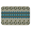 Xmas Penguin Pattern Print Indoor Door Mat