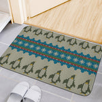 Xmas Penguin Pattern Print Indoor Door Mat