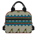 Xmas Penguin Pattern Print Insulated Lunch Bag