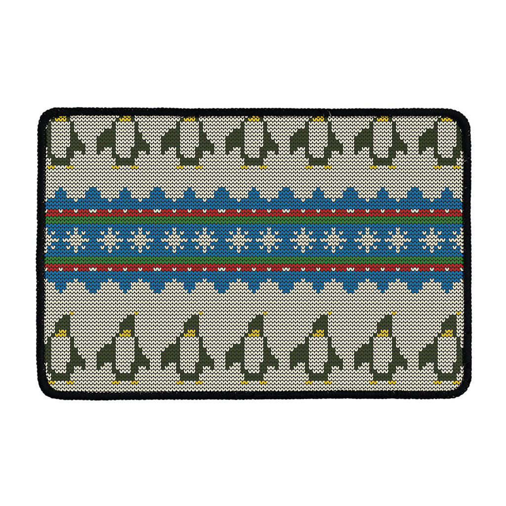 Xmas Penguin Pattern Print Kitchen Mat
