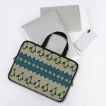 Xmas Penguin Pattern Print Laptop Sleeve With Handle