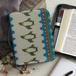 Xmas Penguin Pattern Print Leather Bible Cover