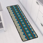 Xmas Penguin Pattern Print Long Kitchen Mat