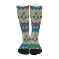 Xmas Penguin Pattern Print Long Socks