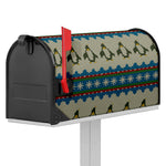 Xmas Penguin Pattern Print Mailbox Cover