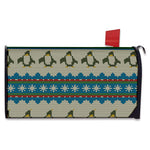 Xmas Penguin Pattern Print Mailbox Cover