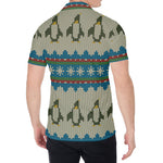 Xmas Penguin Pattern Print Men's Shirt