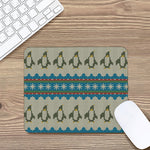 Xmas Penguin Pattern Print Mouse Pad