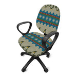 Xmas Penguin Pattern Print Office Chair Cover