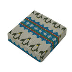 Xmas Penguin Pattern Print Outdoor Seat Cushion Cover