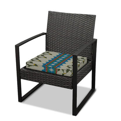 Xmas Penguin Pattern Print Outdoor Seat Cushion Cover