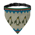 Xmas Penguin Pattern Print Over The Collar Dog Bandana