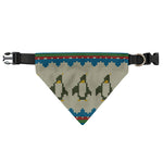 Xmas Penguin Pattern Print Over The Collar Dog Bandana
