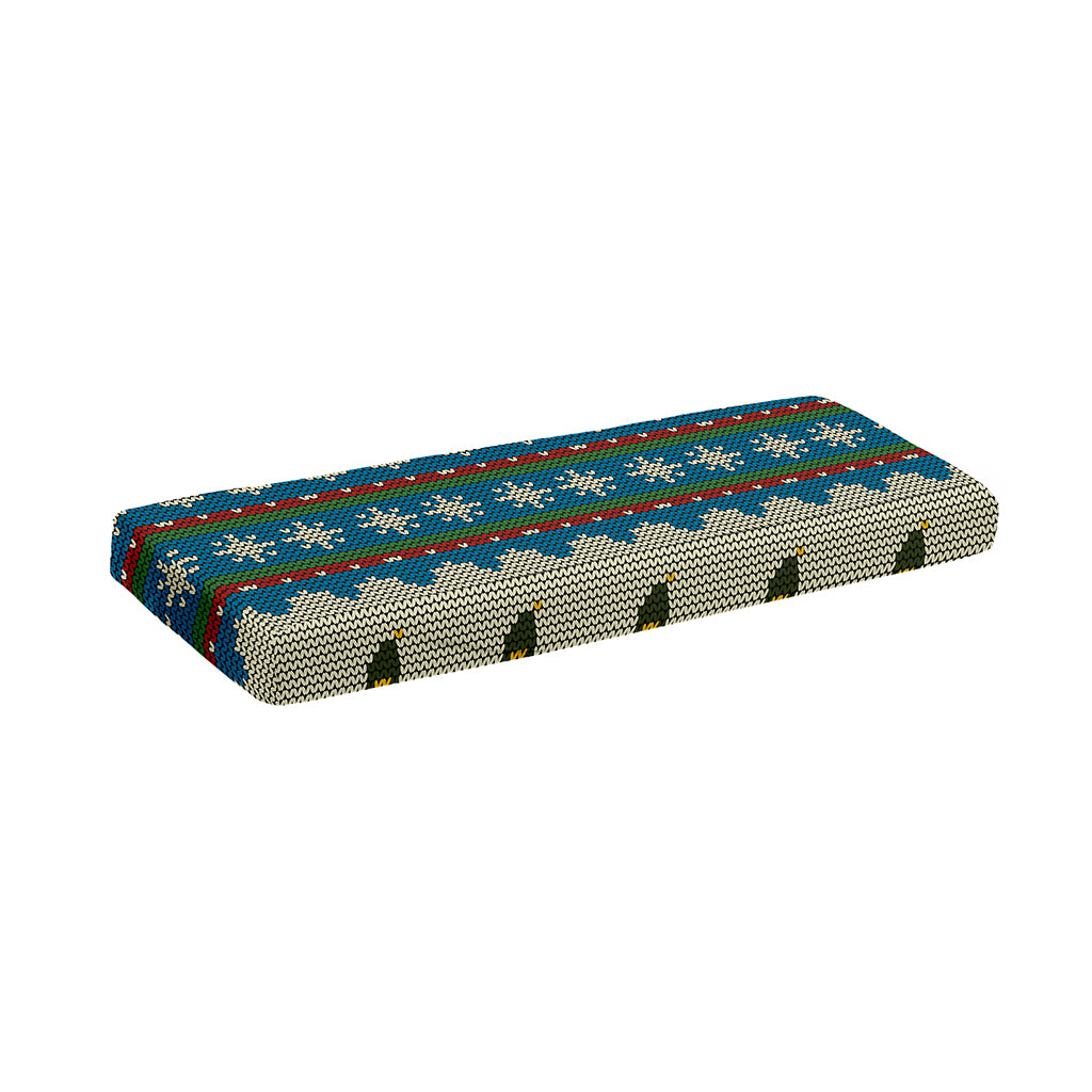 Xmas Penguin Pattern Print Piano Keyboard Cover