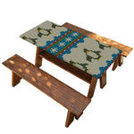 Xmas Penguin Pattern Print Picnic Table Cover