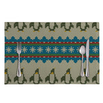 Xmas Penguin Pattern Print Placemat