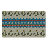Xmas Penguin Pattern Print Polyester Doormat