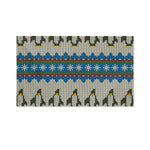 Xmas Penguin Pattern Print Polyester Flag