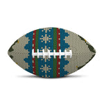 Xmas Penguin Pattern Print Rugby Ball