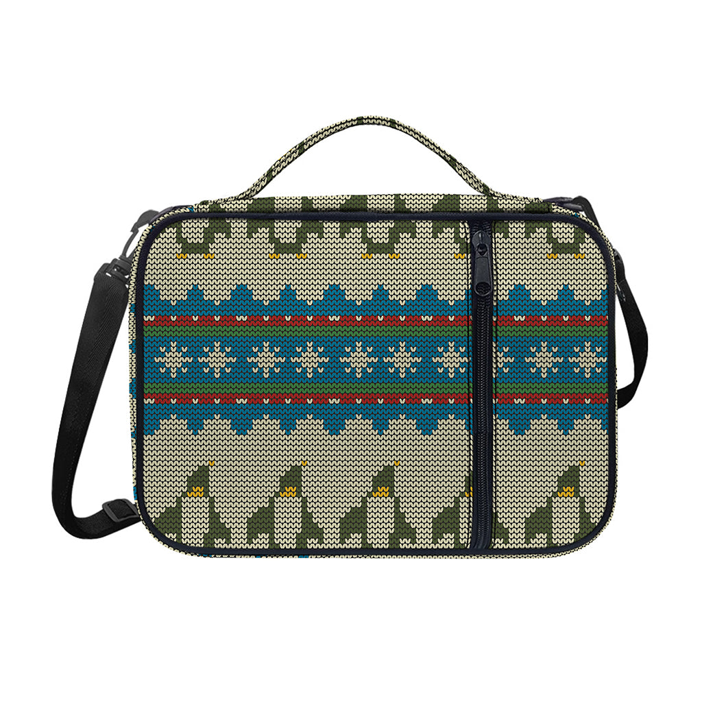 Xmas Penguin Pattern Print Shoulder Strap Bible Bag
