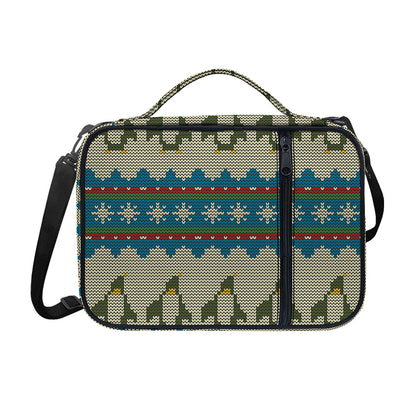 Xmas Penguin Pattern Print Shoulder Strap Bible Bag