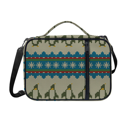Xmas Penguin Pattern Print Shoulder Strap Bible Bag