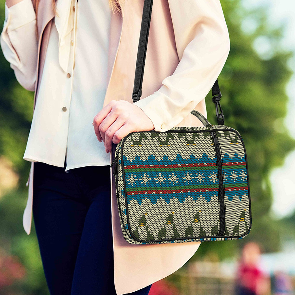 Xmas Penguin Pattern Print Shoulder Strap Bible Bag