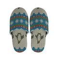 Xmas Penguin Pattern Print Slippers