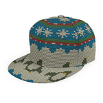 Xmas Penguin Pattern Print Snapback Cap