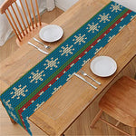 Xmas Penguin Pattern Print Table Runner