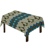 Xmas Penguin Pattern Print Tablecloth