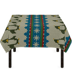 Xmas Penguin Pattern Print Tablecloth