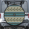 Xmas Penguin Pattern Print Tire Cover With Camera Hole