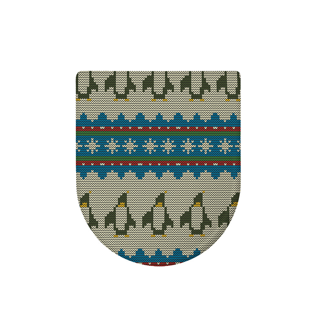Xmas Penguin Pattern Print Toilet Lid Cover