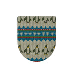 Xmas Penguin Pattern Print Toilet Lid Cover