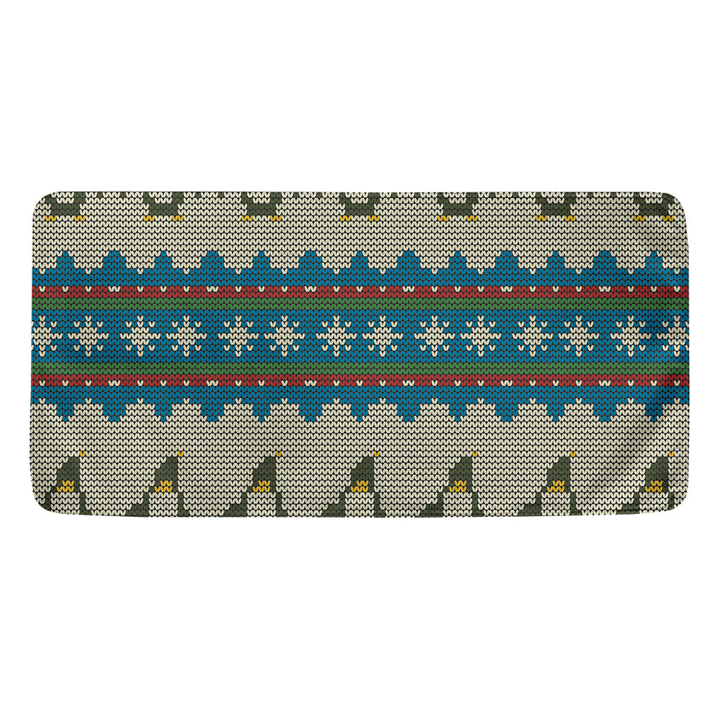 Xmas Penguin Pattern Print Towel
