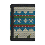 Xmas Penguin Pattern Print Trifold Wallet