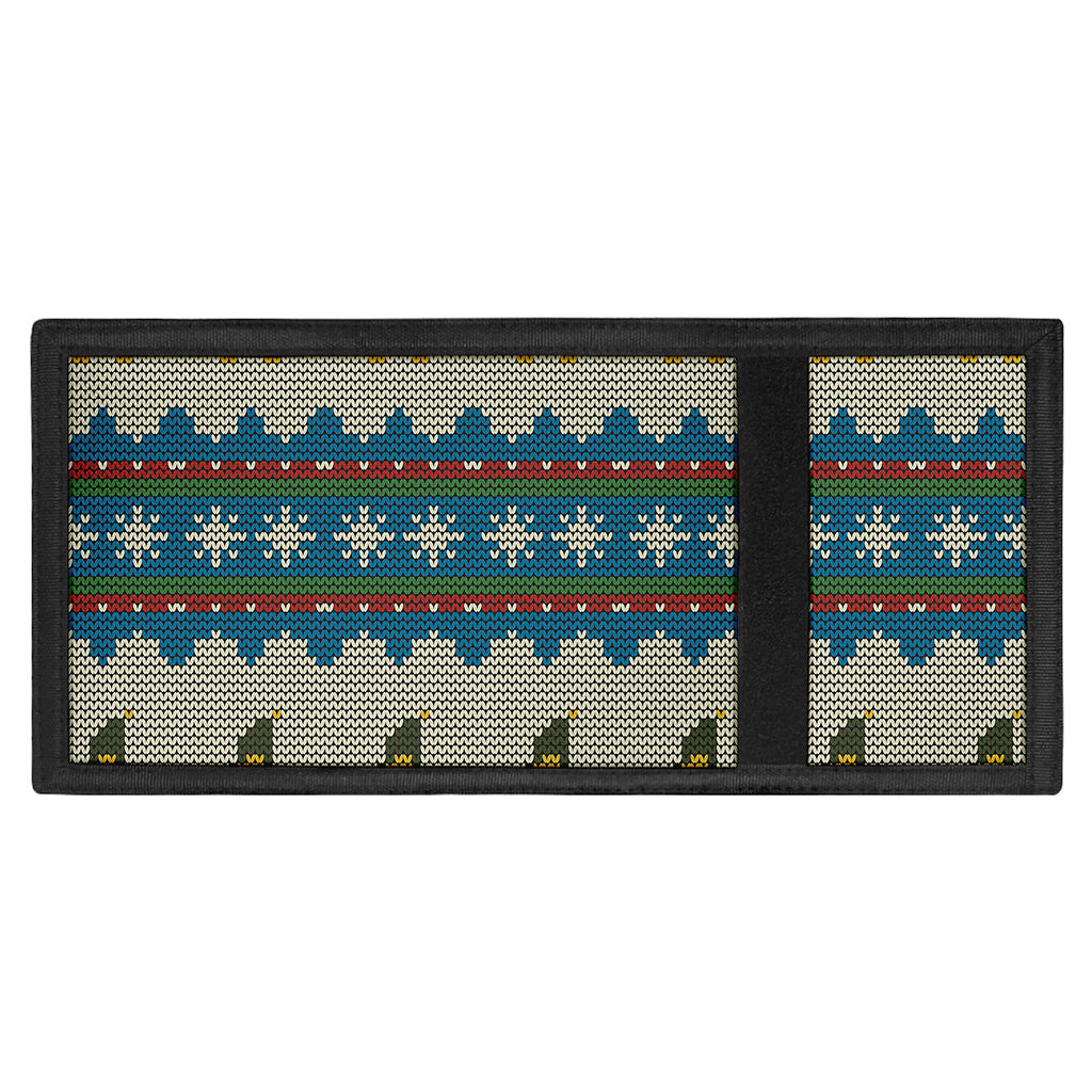 Xmas Penguin Pattern Print Trifold Wallet