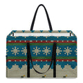 Xmas Penguin Pattern Print Utility Tote Bag