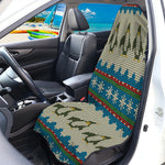 Xmas Penguin Pattern Print Waterproof Car Seat Cover