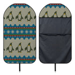 Xmas Penguin Pattern Print Waterproof Car Seat Cover