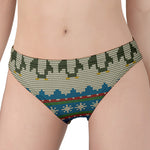 Xmas Penguin Pattern Print Women's Panties