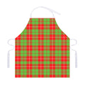 Xmas Plaid Pattern Print Adjustable Apron