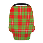 Xmas Plaid Pattern Print Baby Seat Cover