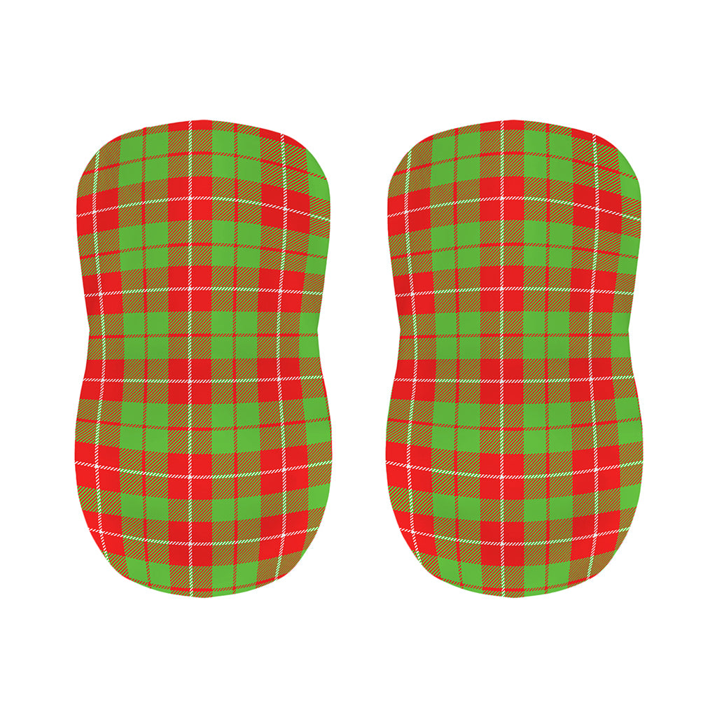 Xmas Plaid Pattern Print Bar Stool Covers