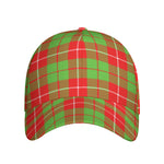 Xmas Plaid Pattern Print Baseball Cap