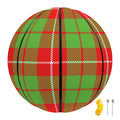Xmas Plaid Pattern Print Basketball