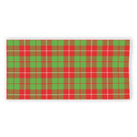 Xmas Plaid Pattern Print Beach Towel